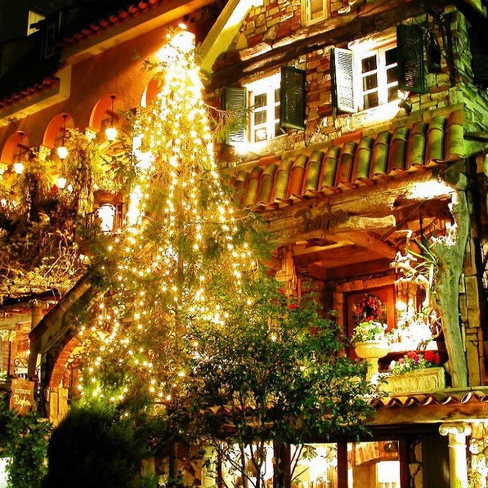 Dimmable LED String Lights 165ft 500 LEDs - Remote Controlled Copper Wire Fairy Lights for Christmas, Wedding, Party Decor - Warm White | Indoor/Outdoor Holiday Lighting for Home, Garden, Patio & Events