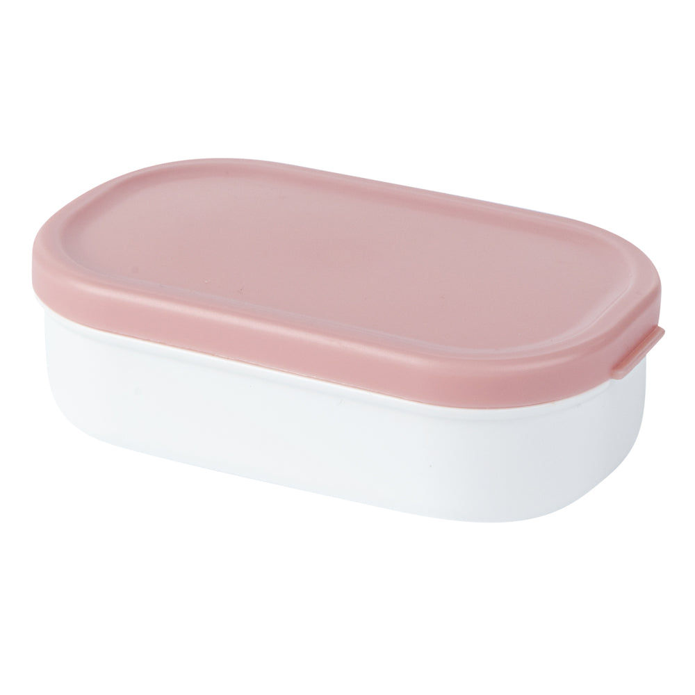 Bento Tek 41 oz Pink and White Buddha Lunch Box with Utensils & Sauce Cup | All-in-One Meal Prep Container | 7.25