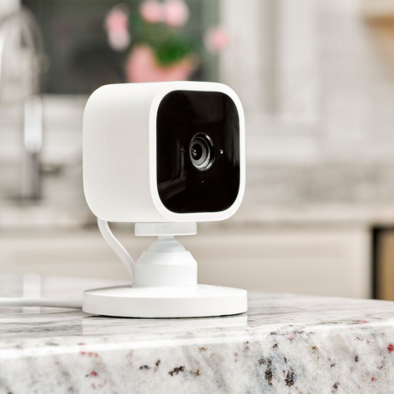 Blink Mini Indoor 1080p WiFi Security Camera - White | Compact Home Monitoring for Baby, Pet & Room Surveillance