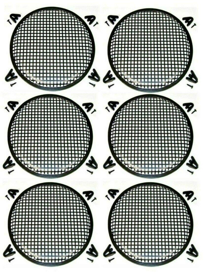 6 XP Audio 12 Inch Subwoofer Metal Mesh Cover Waffle Speaker Grill - Protective Guard for DJ Equipment & Home Theater Systems | Perfect for Clubs, Stages & Car Audio Installations