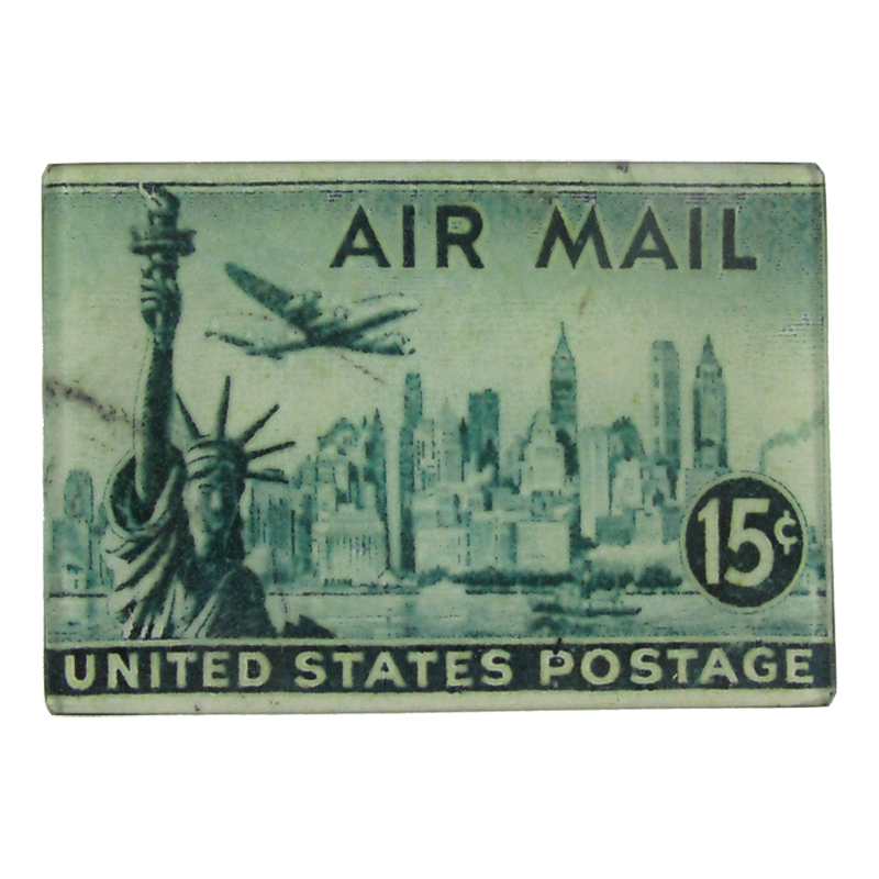 Statue of Liberty Air Mail Stamps - Vintage US Postage for Collectors & Philately | Perfect for Scrapbooking, Framing & Historical Displays