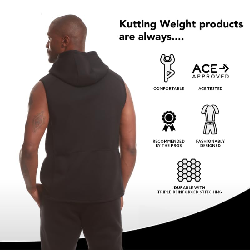 Kutting Weight Neoprene Sauna Suit Hoodie for Weight Loss & Heat Training | Unisex Workout Gear for Gym, Running & Fitness | Sweat Enhancer for Sauna Sessions & Detox