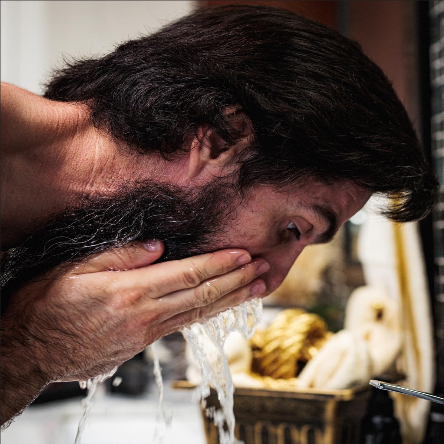 The Beard Struggle Greenlander Bundle - Premium Beard Care Kit with Beard Butter, Balm, Night Oil, Day Oil, Wash & Conditioner - Gold Collection - Valhalla's Gates - Grooming & Styling for Men