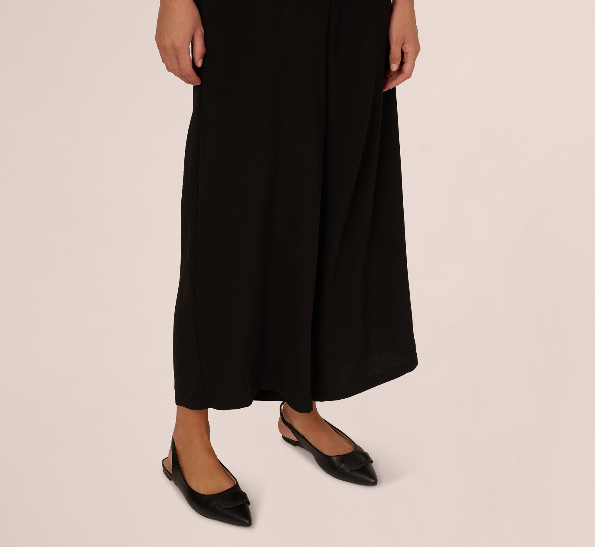 Breathable Wide Leg Pants & Sheer Soutache Vest Set - Black | Comfortable Summer Outfit for Women | Perfect for Casual Wear, Beach Vacation & Yoga