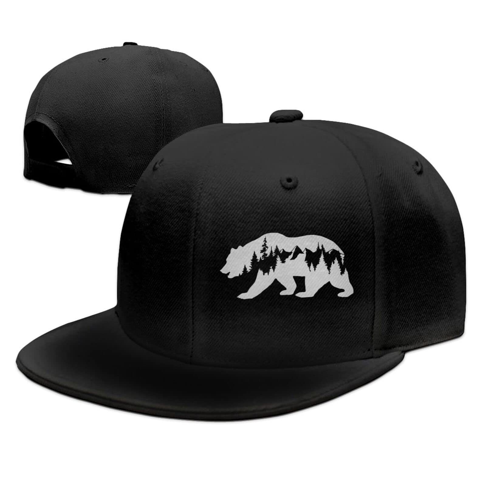 Adjustable Vintage Pizza Snapback Hat for Women & Men - Classic Black Baseball Dad Cap with Flat Bill for Travel, Hiking, Running | Perfect for Outdoor Activities & Casual Wear