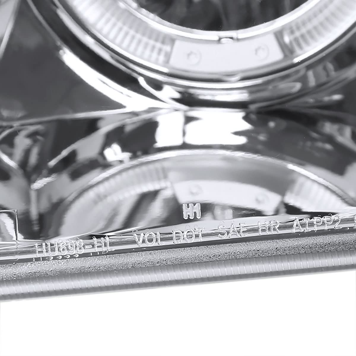 99-04 Jeep Grand Cherokee Clear LED Halo Projector Headlights - Bright White Light for Night Driving & Off-Road Adventures