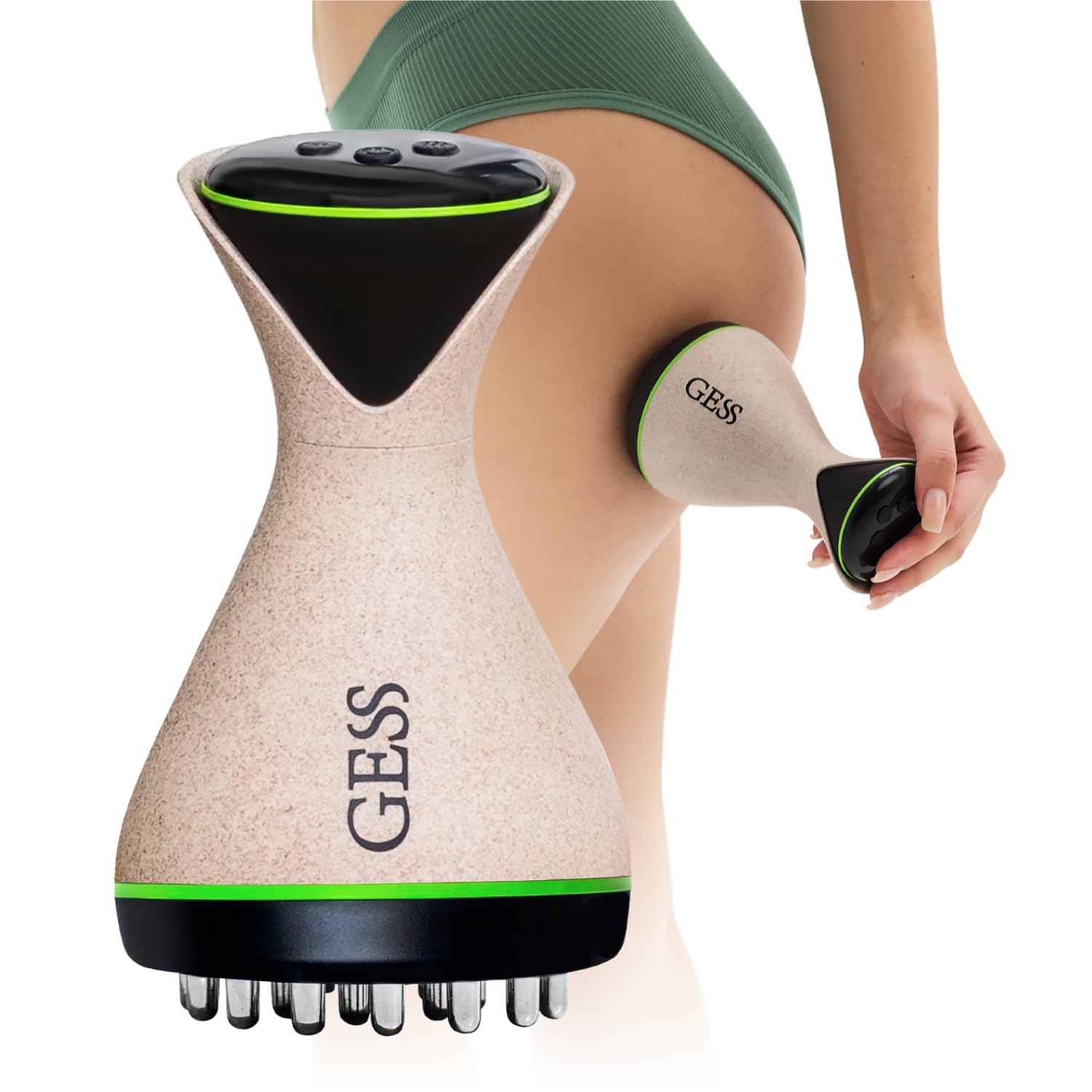 GESS EMS Body Shaping Massager - 9 Intensity Modes for Vibration Therapy, Cellulite Reduction & Muscle Toning | Legs, Butt, Waist, Neck & Feet Massager | EMS Technology for Body Detox, Anti-Aging & Fitness Recovery | Perfect for Home Spa, Post-Workout Recovery & Relaxation