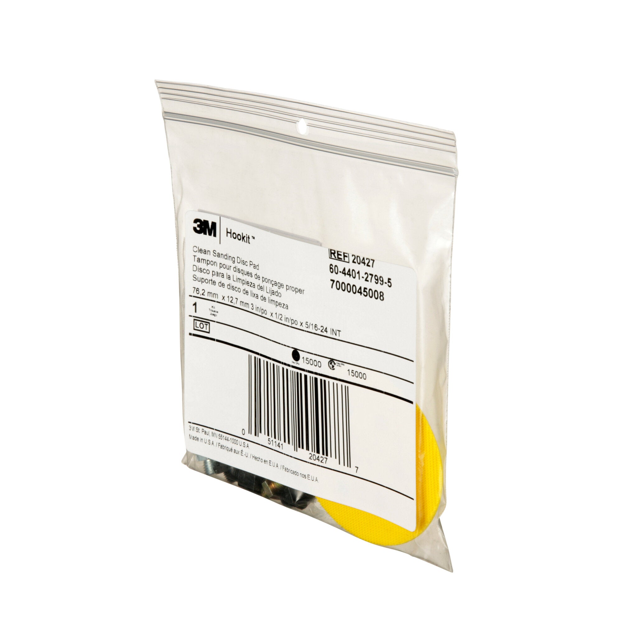3M 20427 Clean Sanding Disc Pad Kit - 3 Inch Sanding Discs for Wood, Metal & Auto - Perfect for DIY Projects, Home Renovation & Professional Use