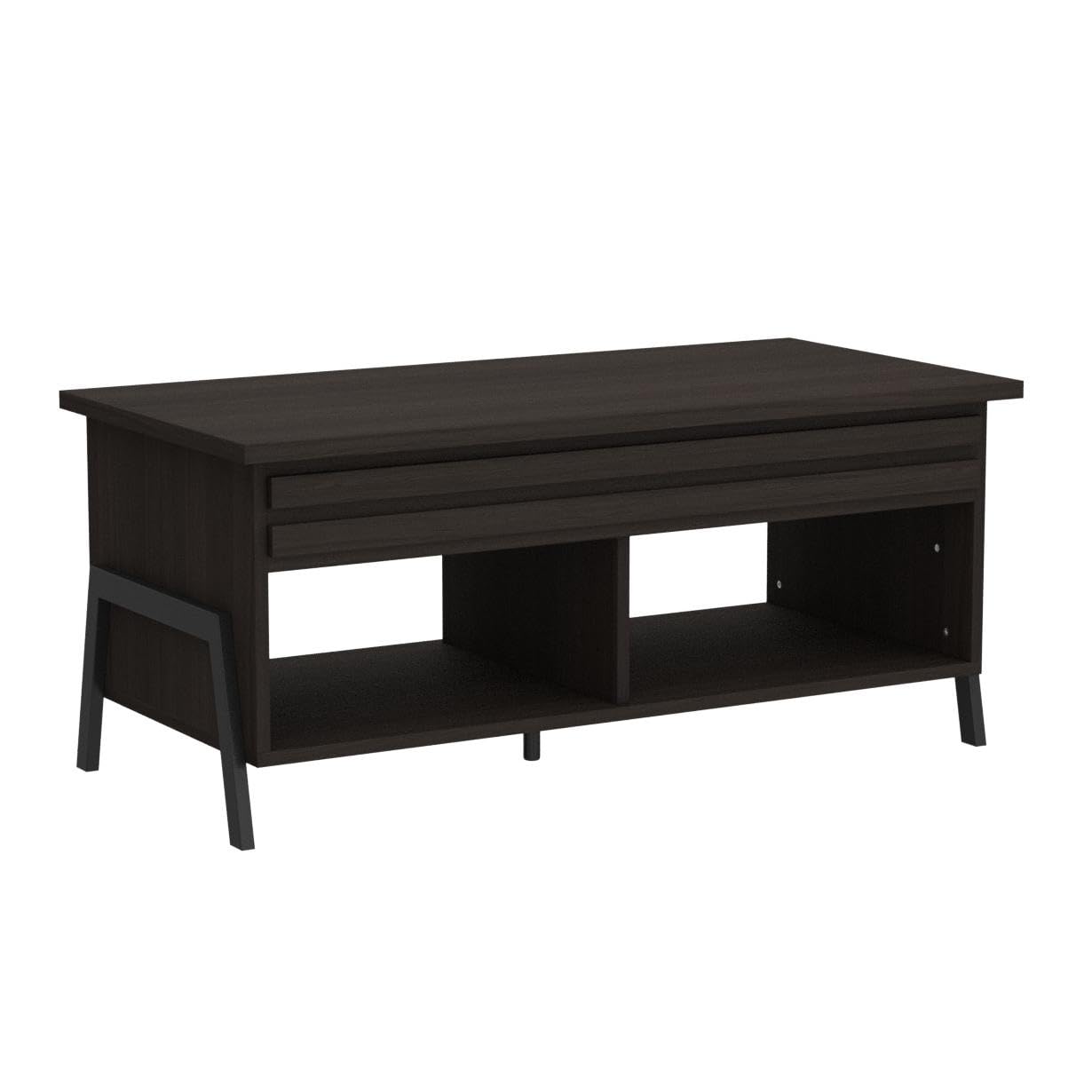 WAMPAT Modern Lift Top Coffee Table with Storage - 42 Inch Brown Wood Lift-Top Living Room Table, Mid-Century Design for Home Decor & Office Use - Perfect for Small Spaces, TV Rooms & Reading Nooks