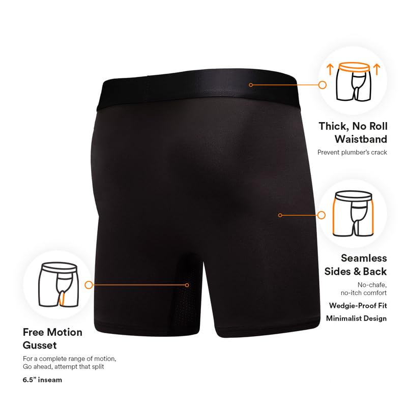 Premium Men's Ball Pouch Underwear - Patented Support Boxer Briefs with Breathable Fabric & Anti-Ride Up Design | Amazon Exclusive | Ideal for Sports, Work & Everyday Comfort