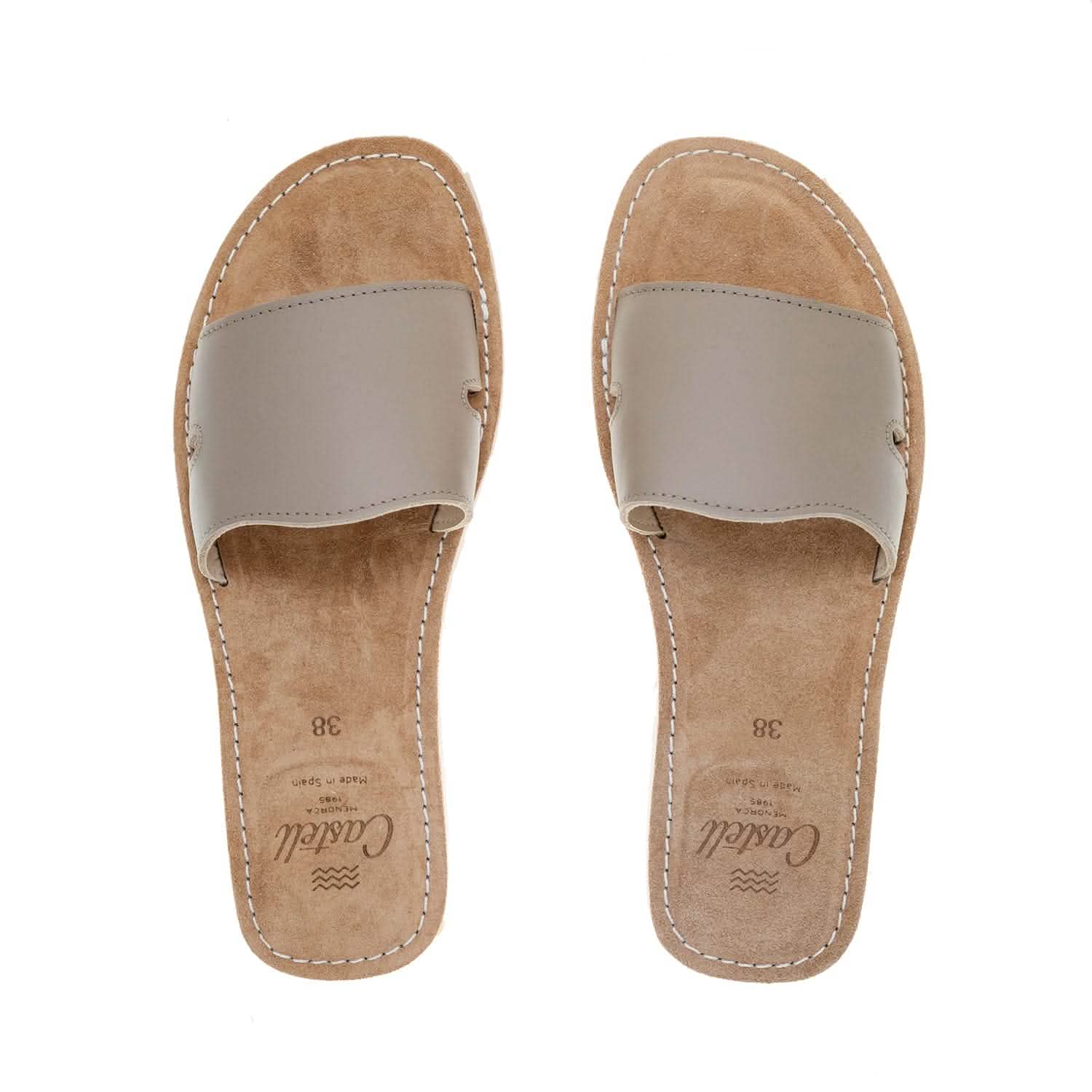 Premium Leather Menorcan Sandals for Women - Open Toe Comfortable Beach Sandals Shark ST 2360 A Ciervo | Perfect for Summer Vacations, Beach Trips and Casual Outings