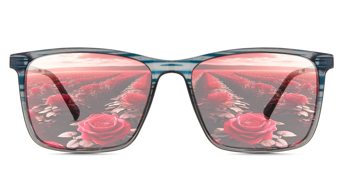 Hugo Men's Prescription Tinted Glasses - Stylish Blue Light Blocking Eyewear for Work, Gaming & Outdoor Activities