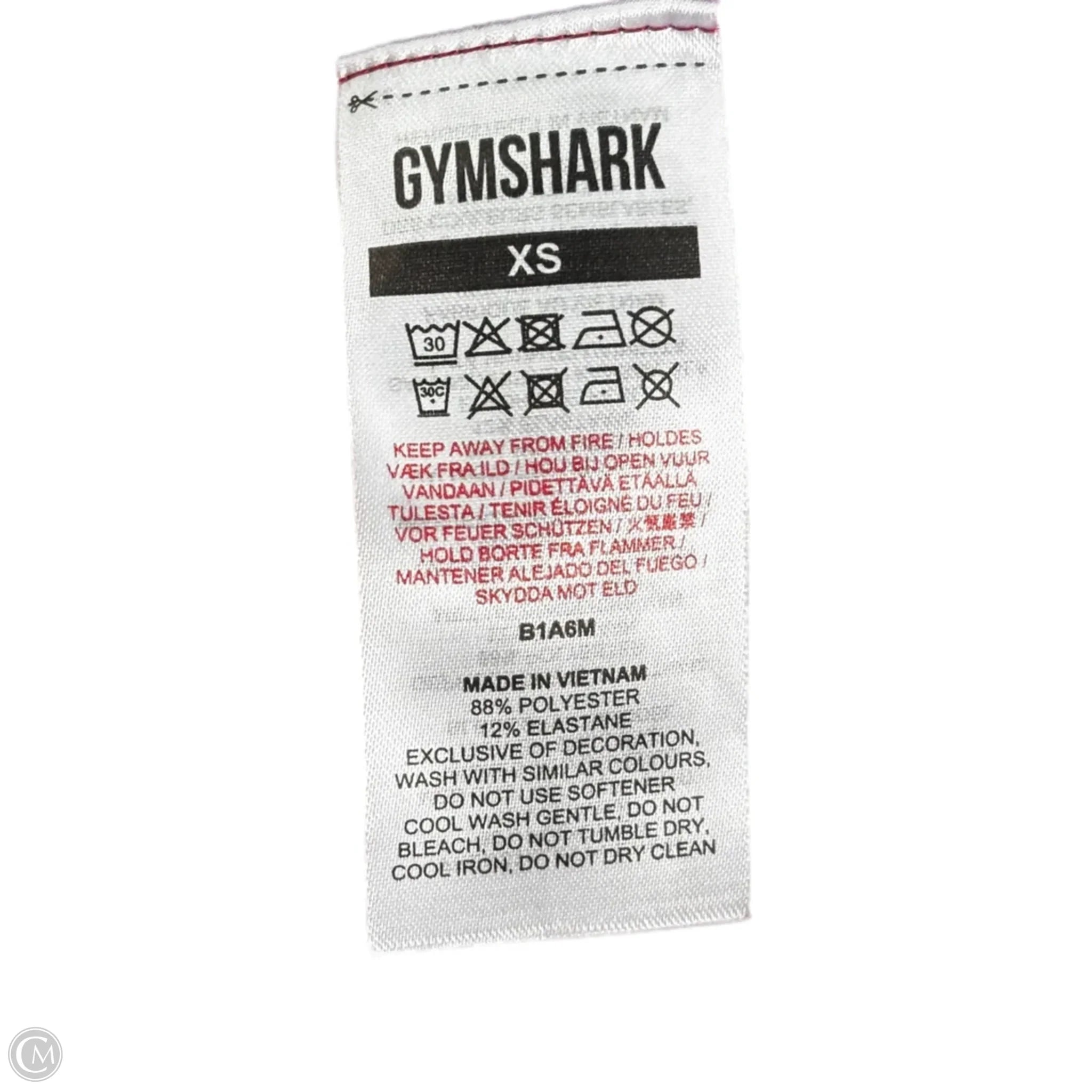 Gymshark Women's Maroon Athletic Sports Bra - High Support Workout Top for Running, Yoga & Fitness - Size XS