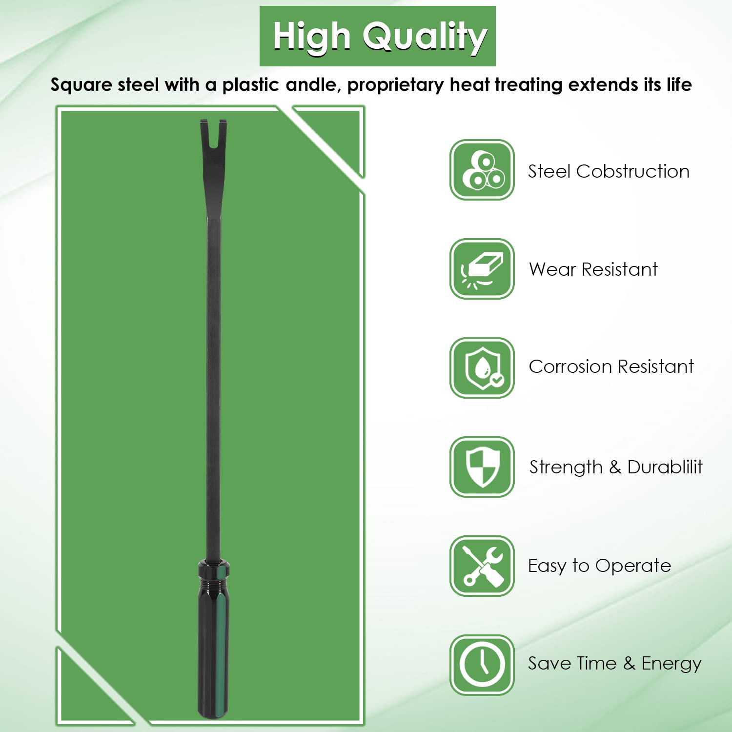 Heavy Duty Brake Return Spring Tool for Large Trucks & Trailers with Air Brakes - S Cam Compatible Spring Tech Tool for Installing & Removing Return Springs on Commercial Vehicles | Ideal for Fleet Maintenance & Roadside Repairs