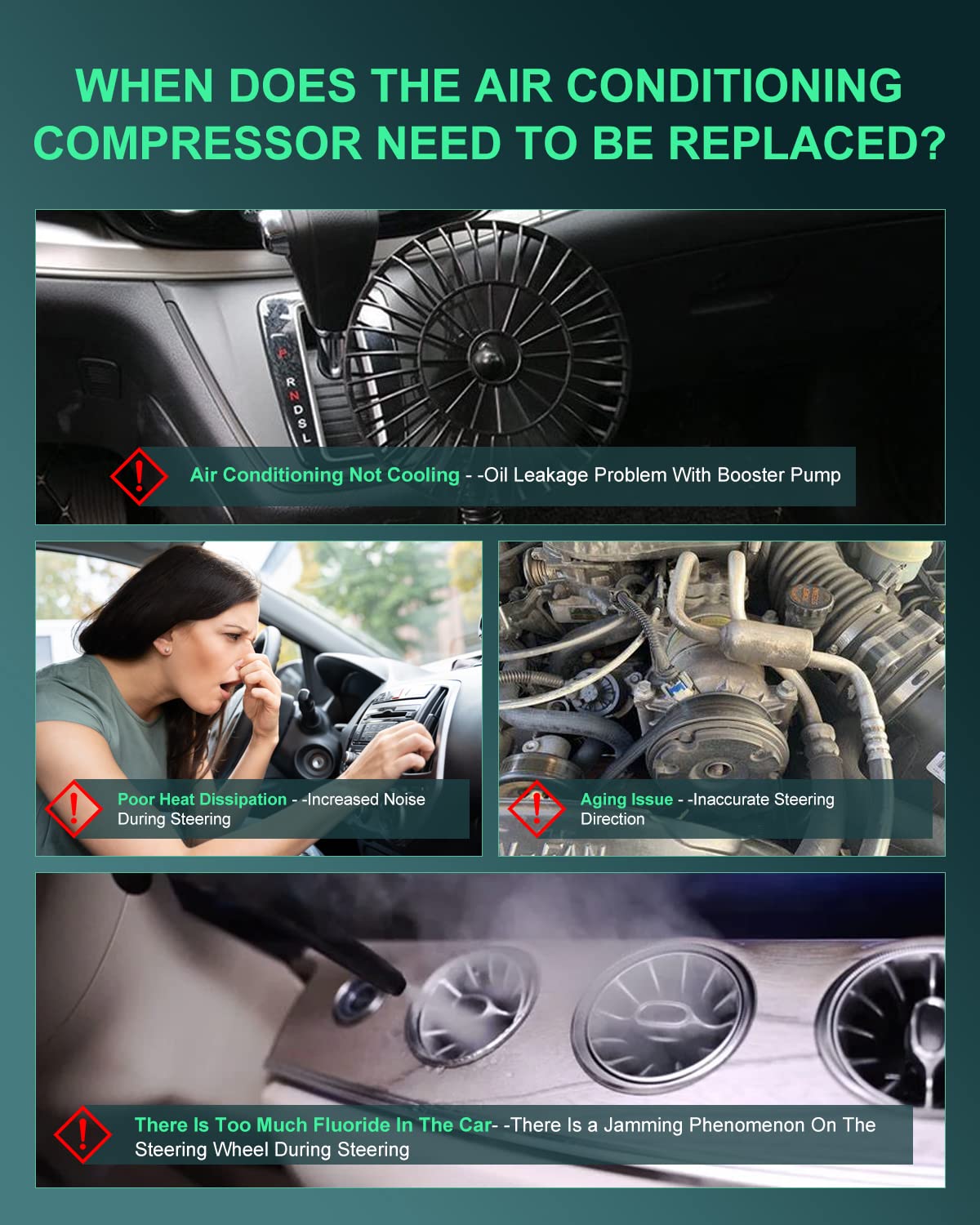 SCITOO AC Compressor with Clutch Compatible for 2001-2005 Dodge Stratus - Replacement Part for Car Air Conditioning System - Perfect for Summer Cooling & Auto Repair