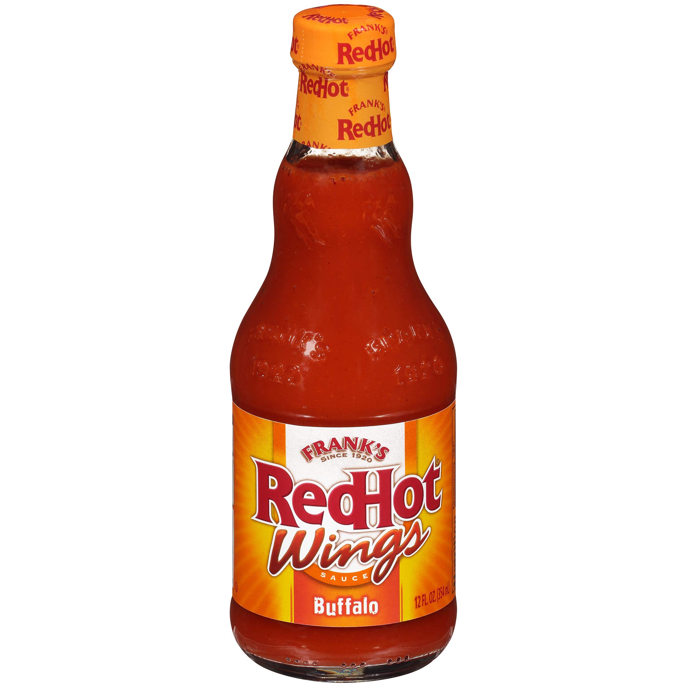 Frank's RedHot Buffalo Wings Hot Sauce - 12 fl oz Bottle | Spicy Wing Sauce for Chicken, Wings & Dips | Perfect for Game Day, BBQs & Party Snacks
