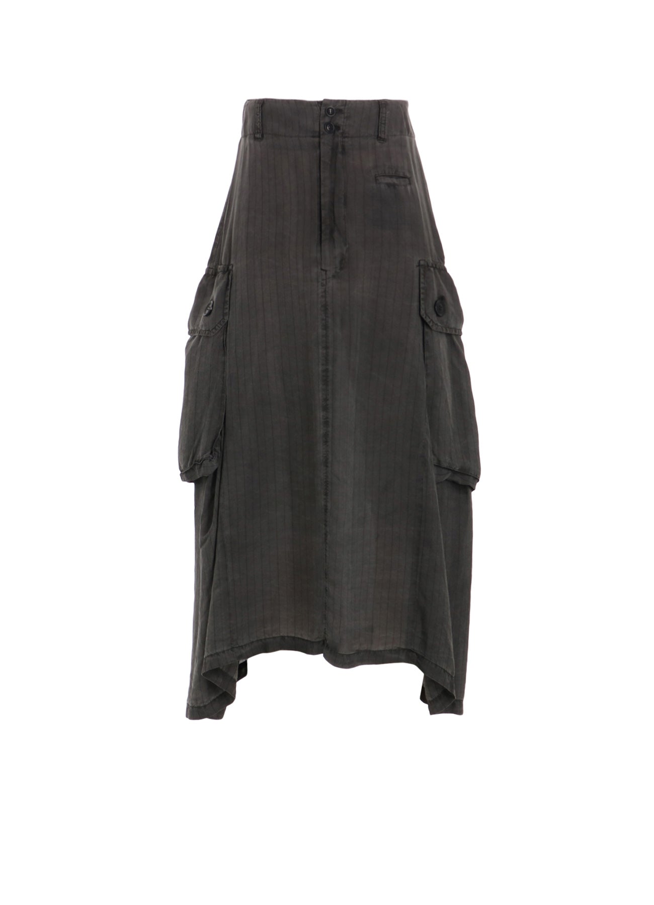 Cupro Stripe Cargo Skirt - Women's High Waist Utility Skirt with Pockets | Casual Wear, Street Style & Outdoor Adventures