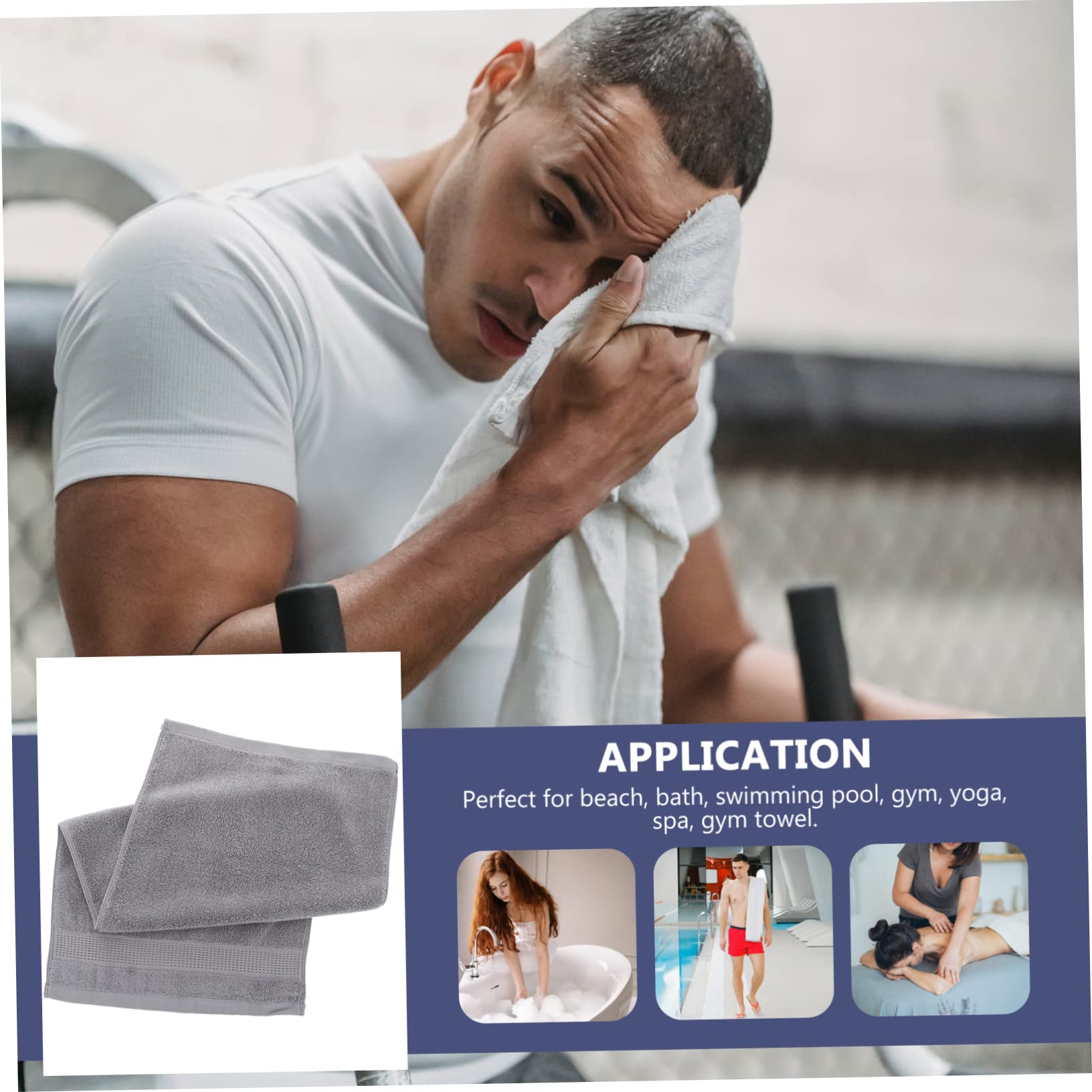 Premium Cotton Bath Towels Set - Soft & Absorbent Hemoton Household Towels for Bathroom, Gym, Kitchen & Face | Couples, Kids & Cleaning Use | Eco-Friendly Woven Cotton Washcloths & Round Basket