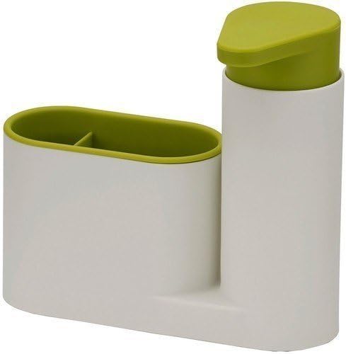 ADDCART Plastic Sink Organizer with Soap Holder & Liquid Dispenser - Kitchen & Bathroom Storage Stand for Sponges, Brushes, and Cleaning Supplies (Multi-Color, Pack of 1) - Perfect for Small Space Organization and Clutter-Free Sinks