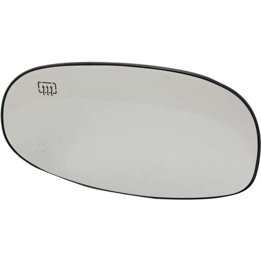 Replacement Mirror Glass for Saturn LW200/LW300 2001-2003 Models - Heated Driver Side Mirror with Backing Plate (Fits Sedan/Wagon, Flat Glass Type, OEM Part 21019069) - Perfect for Safe Driving & Easy Installation
