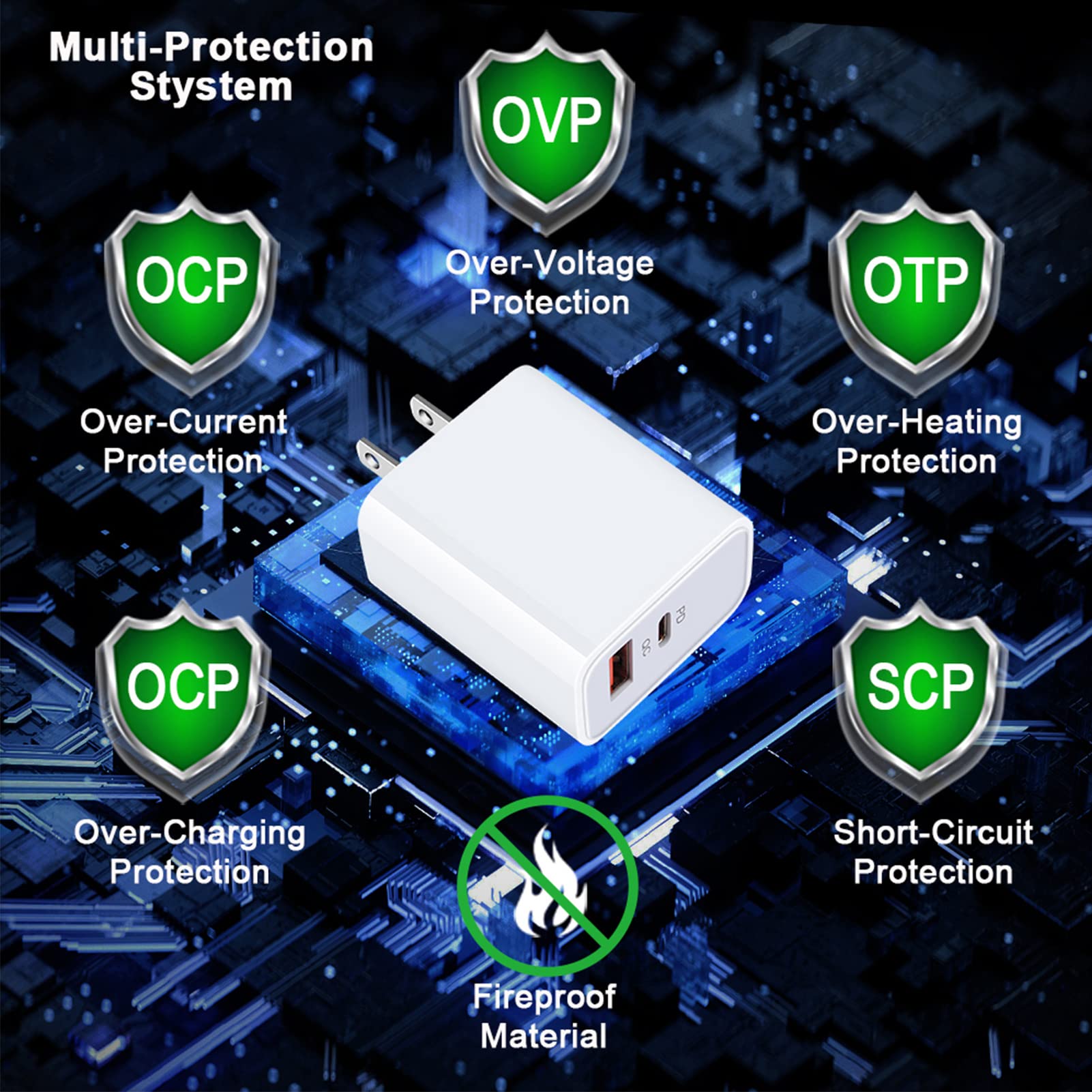 Google Pixel 9 Pro & 8 Pro 20W USB C Fast Charger - PD 3.0 Quick Charge Block for Pixel 9/8/7/6/5/4/3, iPhone 16/15/14/13 & Samsung S24/S23 - Perfect for Travel, Office & Home Fast Charging