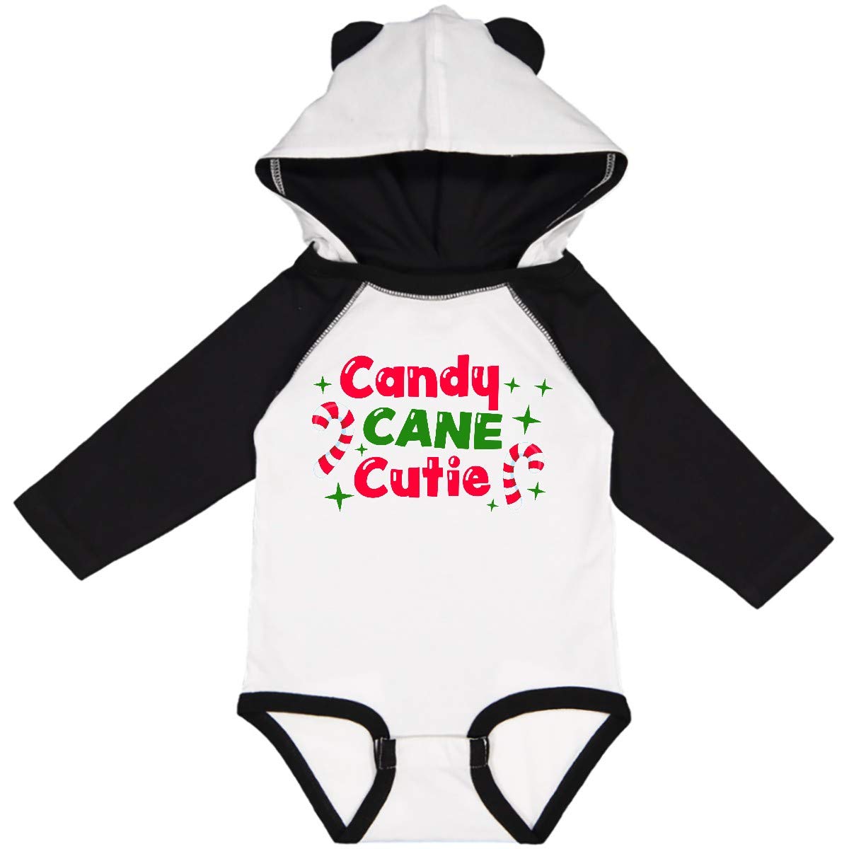 Inktastic Christmas Candy Cane Cutie Baby Bodysuit - Festive Holiday Long Sleeve Creeper for Infants & Toddlers - Perfect for Christmas Photos, Family Gatherings & Holiday Parties