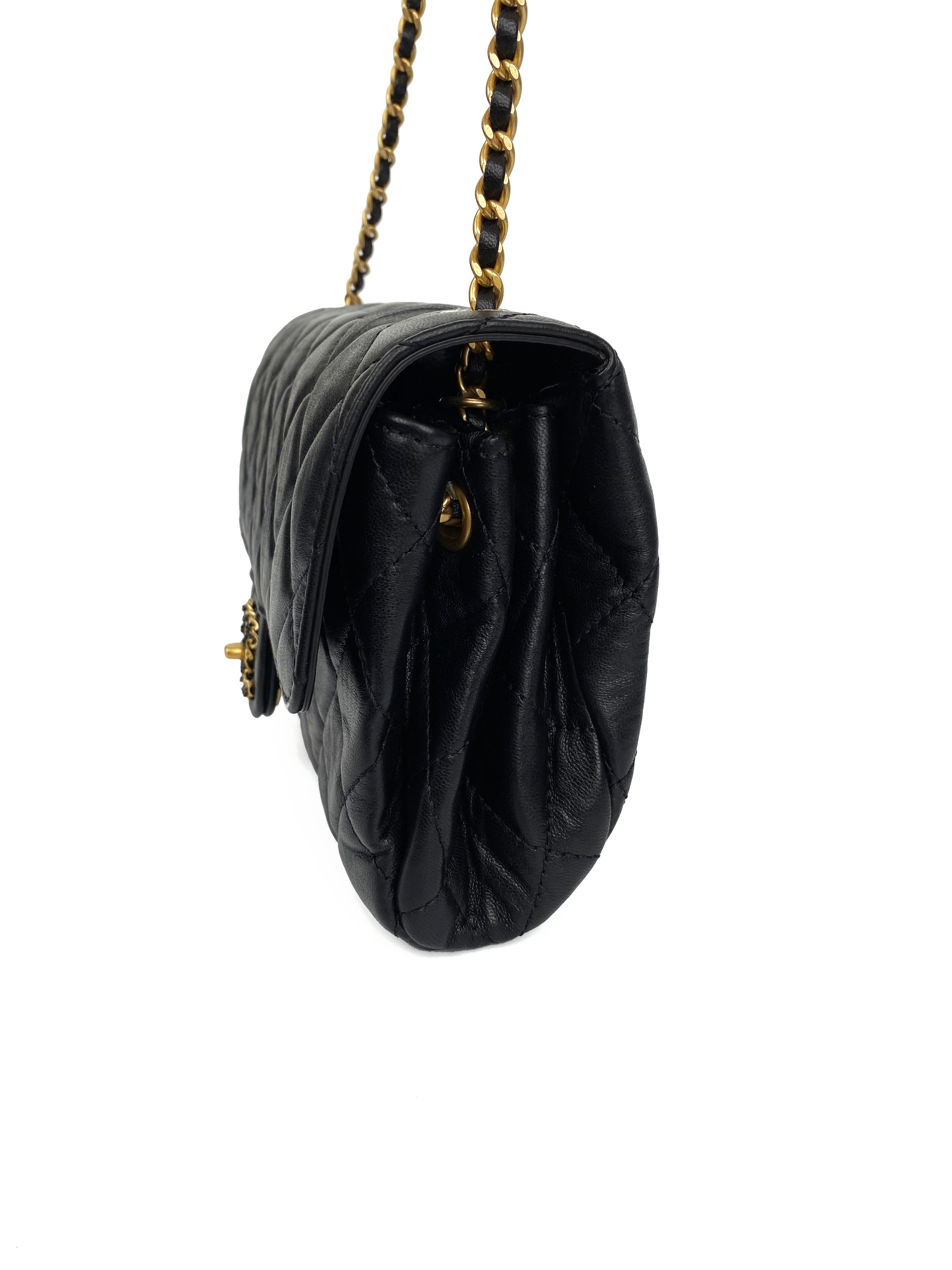 Authentic Chanel Mini Black 19 Bag - Luxury Crossbody Flap Bag for Women | Perfect for Evening Parties, Date Nights & Special Occasions