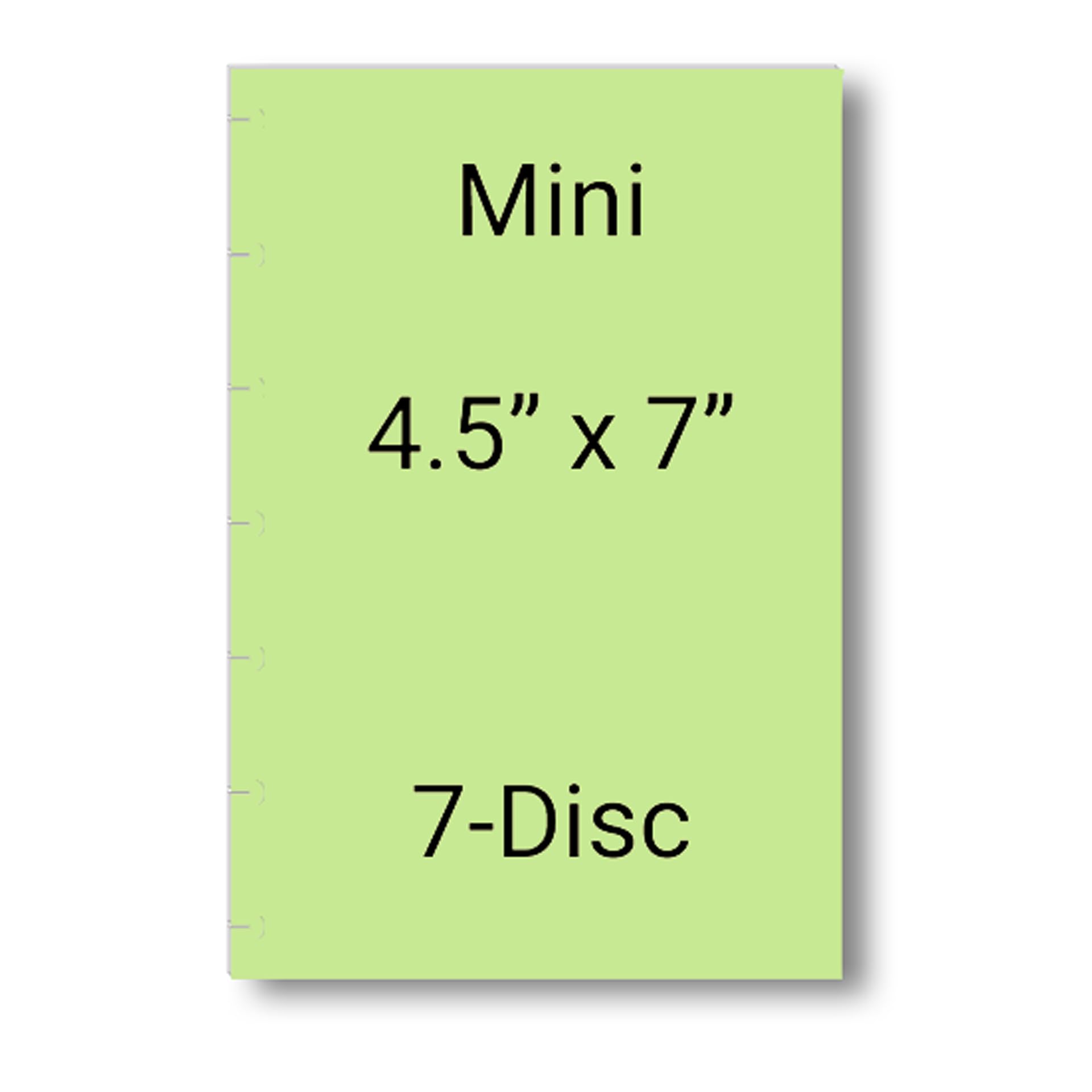 2024-2025 18-Month Monthly Planner Refills for 7-Disc Mini Happy Planners & NOTIQ Mini Capsule (S6) - 4.5