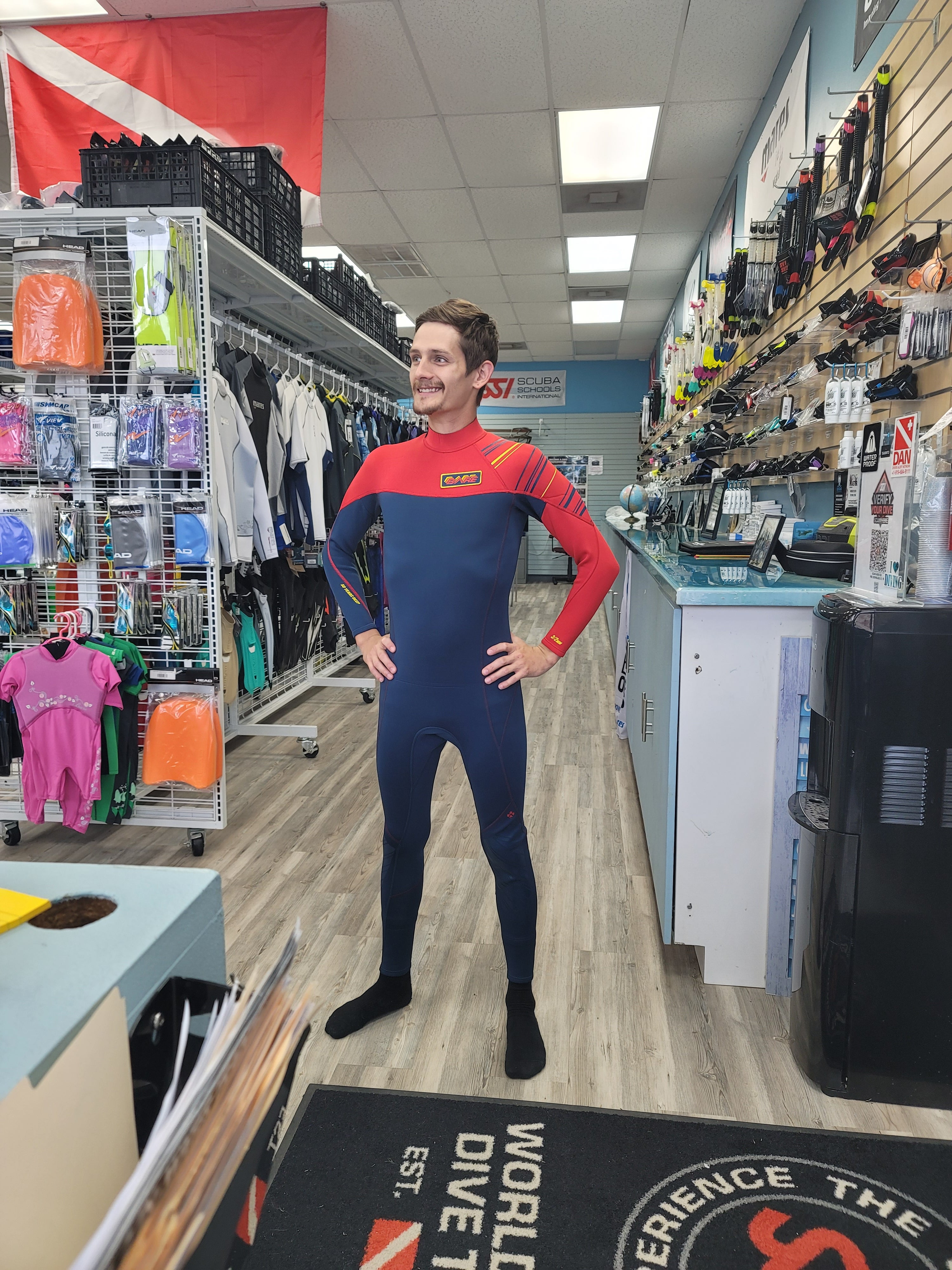 Bare 50th Anniversary 3/2mm Men's Wetsuit for Surfing, Diving & Water Sports | Premium Neoprene Full Body Suit for Cold Water Protection