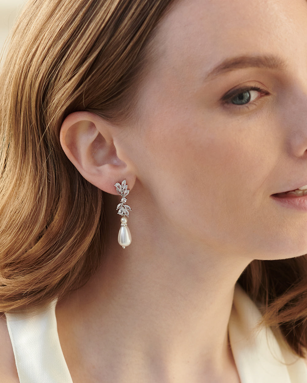 Jolene Pearl Earrings for Women - Elegant Freshwater Pearl Stud Earrings - Perfect for Weddings, Parties & Everyday Wear