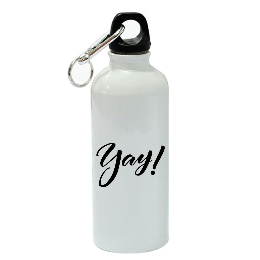 Premium 20 oz White Aluminum Sports Water Bottle - Leak Proof & Lightweight for Gym, Hiking & Outdoor Activities