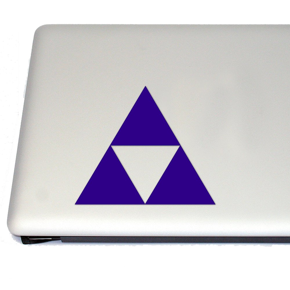 Very Purple Gaming Triangle Vinyl Decal - Cosplay & Fan Gear Sticker for Laptops, Cars, Gaming Setups | Durable Waterproof Vinyl Sticker for Gamers & Anime Fans
