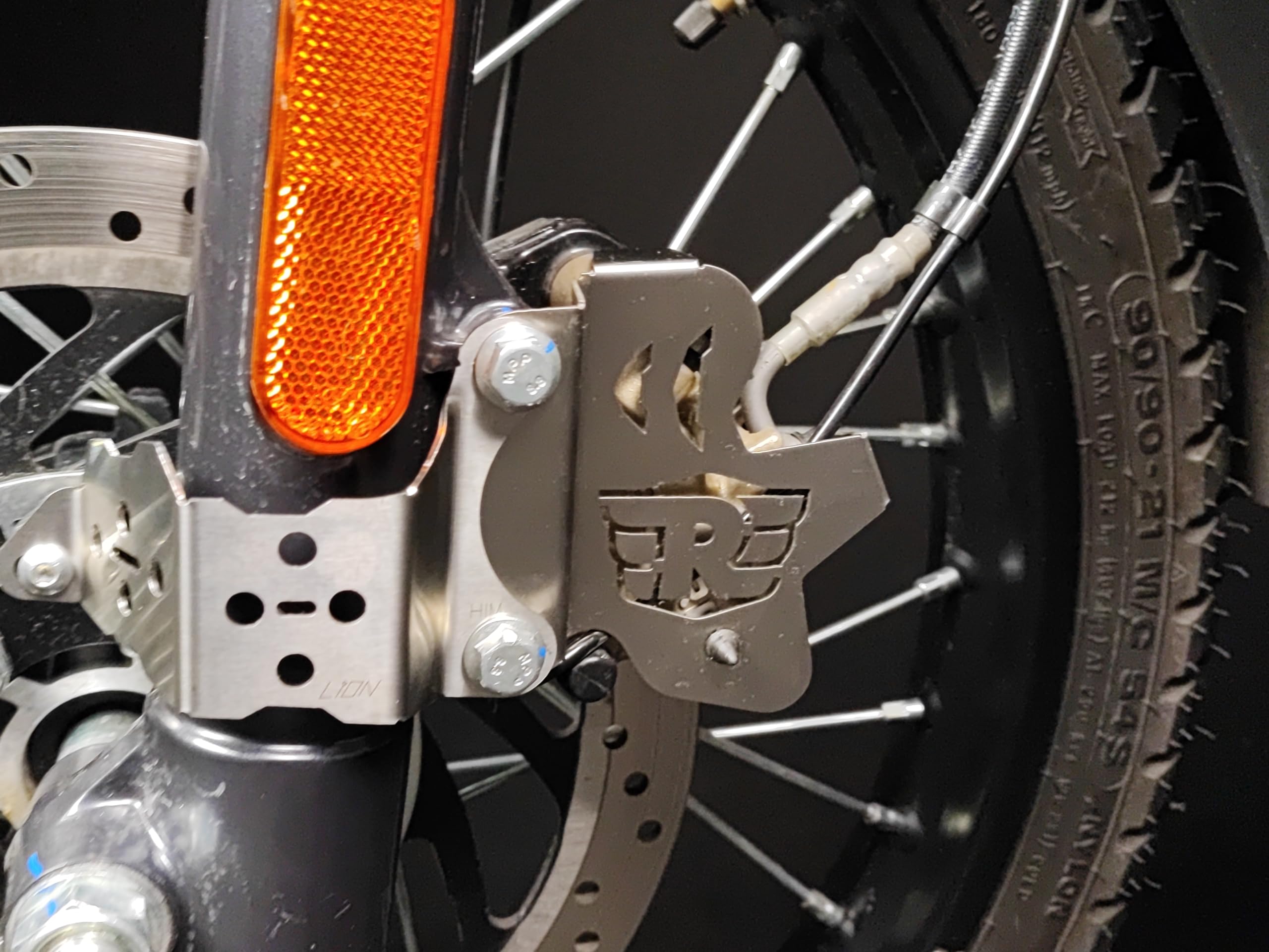 Royal Enfield Himalayan Stainless Steel Motorcycle Caliper Guard - Off-Road Adventure & Daily Ride Protection