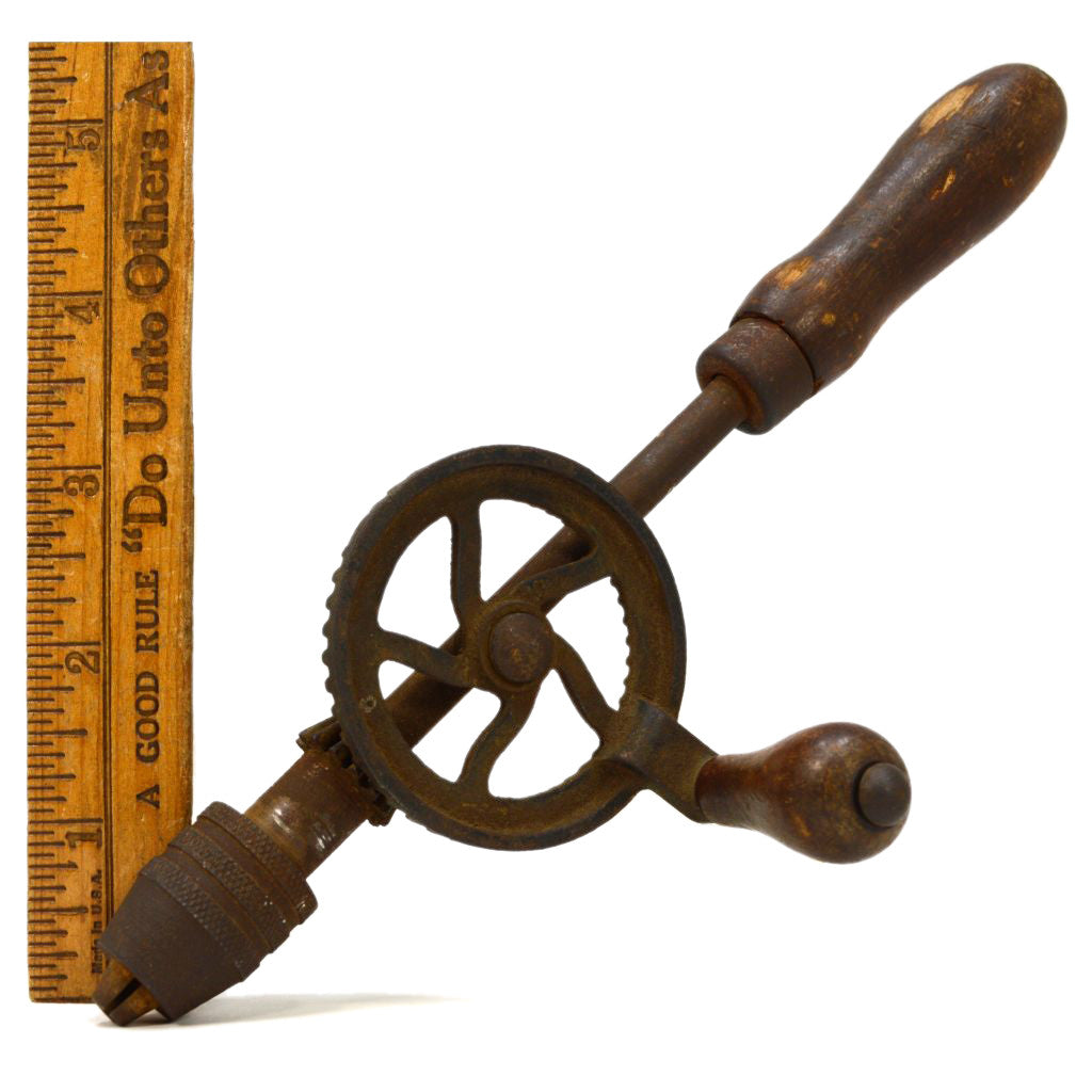 Vintage Hand Crank Egg Beater Drill - 8.75