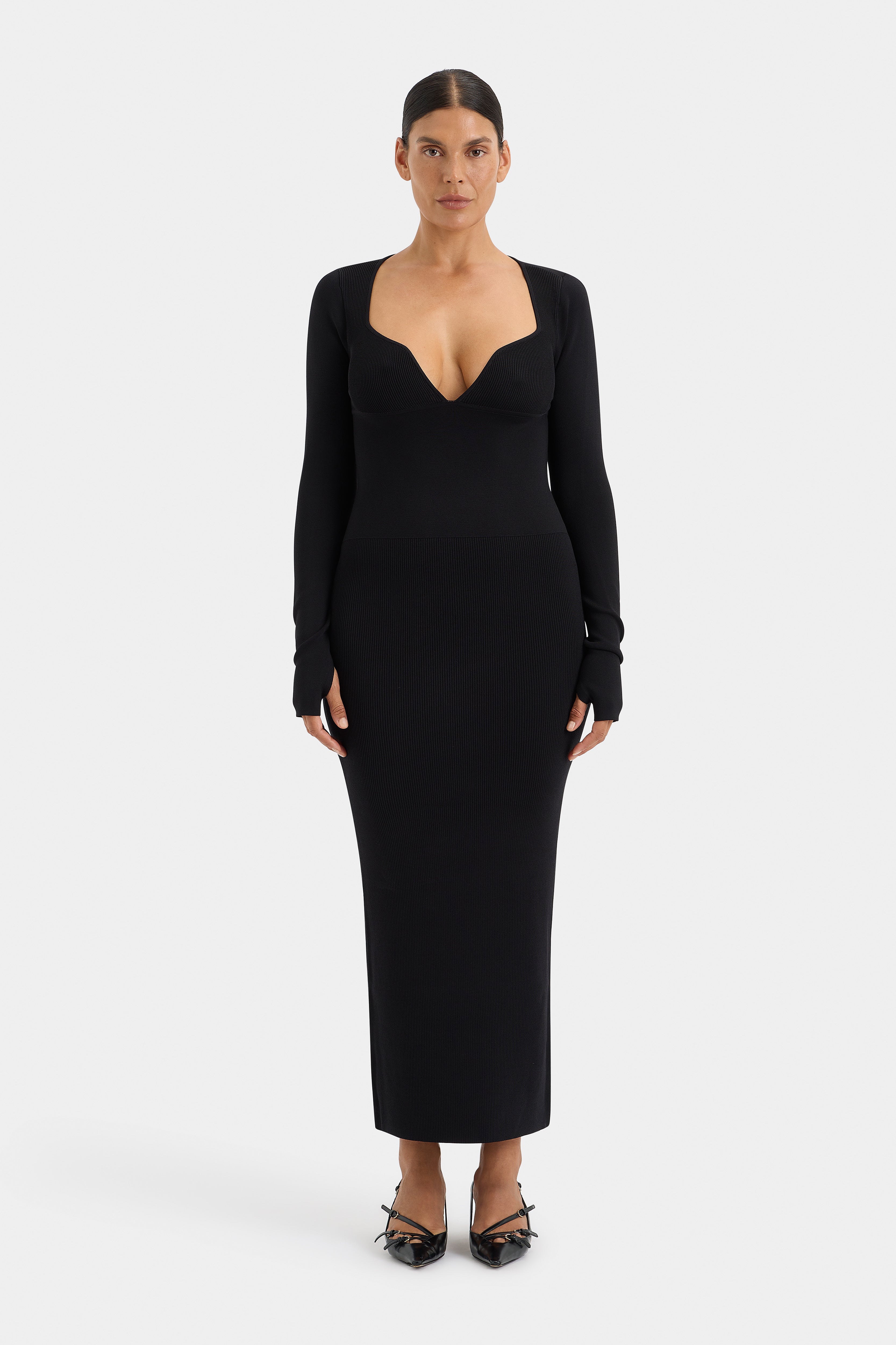 Helena Women's Long Sleeve Maxi Dress - Flowy Elegant Boho Style for Fall Winter, Perfect for Weddings, Parties & Casual Outings