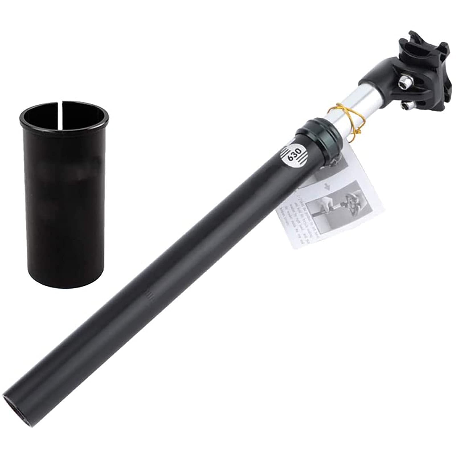 CHSDN 350mm Aluminum Alloy Adjustable Bicycle Seat Post - 27.2mm/31.6mm Universal Fit for Mountain & Road Bikes | Lightweight Cycling Seatpost for Commuting, Fitness & Outdoor Adventures
