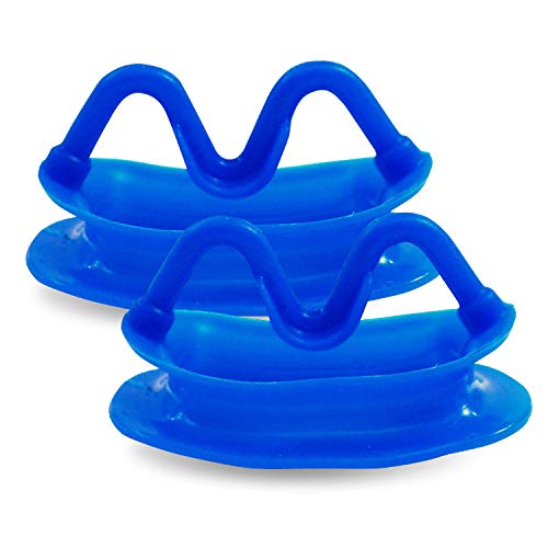 Lolicute Dental Cheek Retractors - 2Pcs Soft Silicone Intraoral Lip & Cheek Retractors for Teeth Whitening, Dental Exams & Cosmetic Procedures (Blue, Large Size) - Perfect for Dentists, Hygienists & At-Home Teeth Whitening Kits