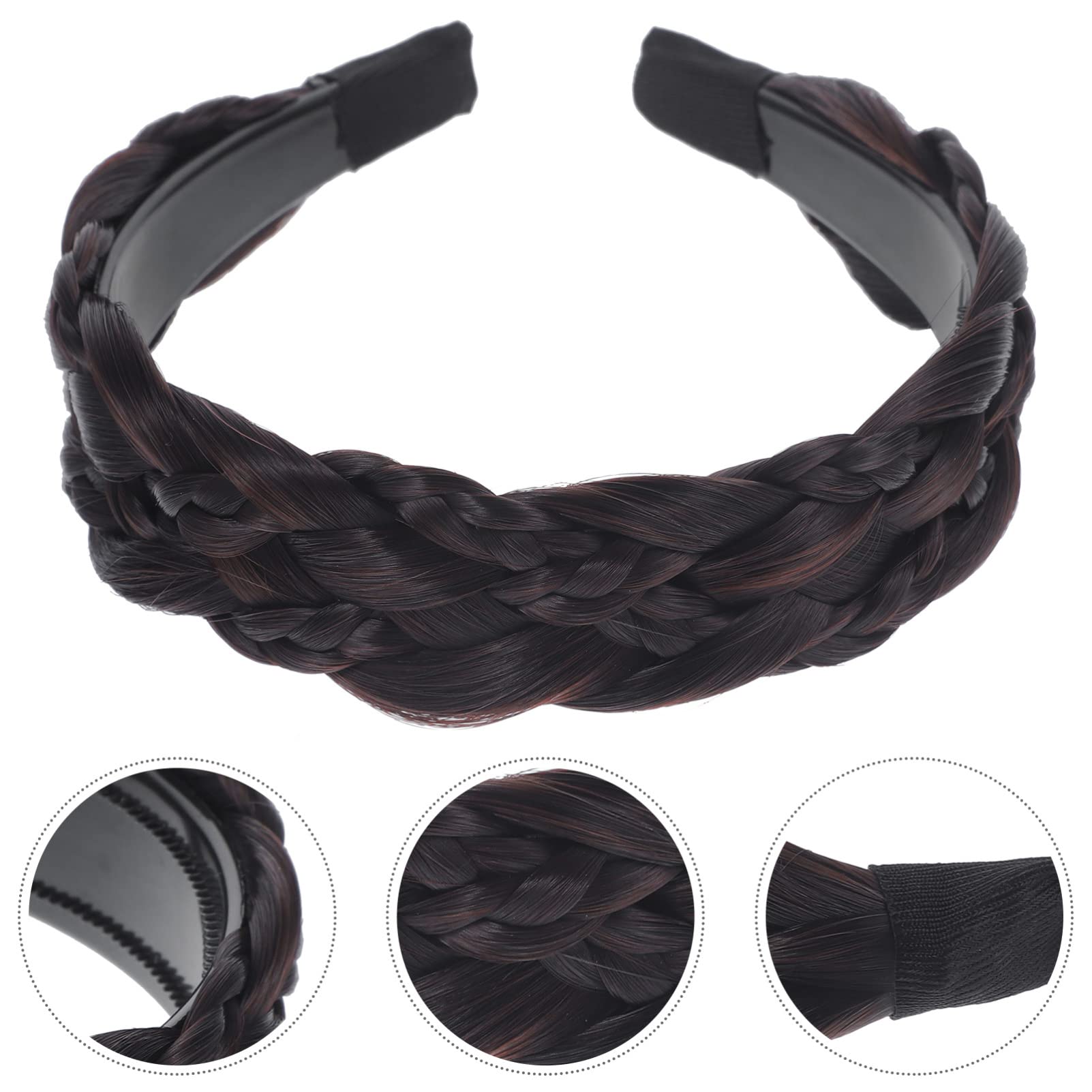 Beaupretty Braided Hair Band for Women & Girls - Non-Padded Plaited Headband with Teeth for Secure Hold | Perfect for Workouts, Yoga, and Everyday Styling