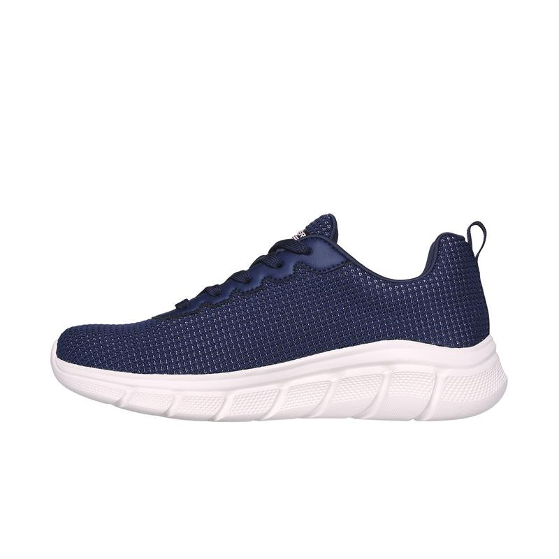 BOBS B FLEX 117346/NVY Comfortable Slip-On Sneakers for Women - Perfect for Walking, Travel & Casual Wear