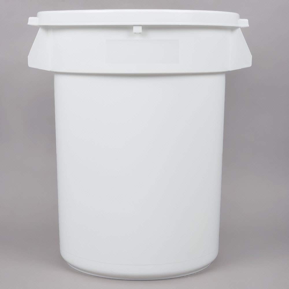 PRO&Family 32 Gallon White Food Storage Bin with Lid - Ideal for Dog Food, Flour & Bulk Ingredients | Perfect for Home, Restaurant, Kitchen & Industrial Use | Durable Long-Term Storage Solution