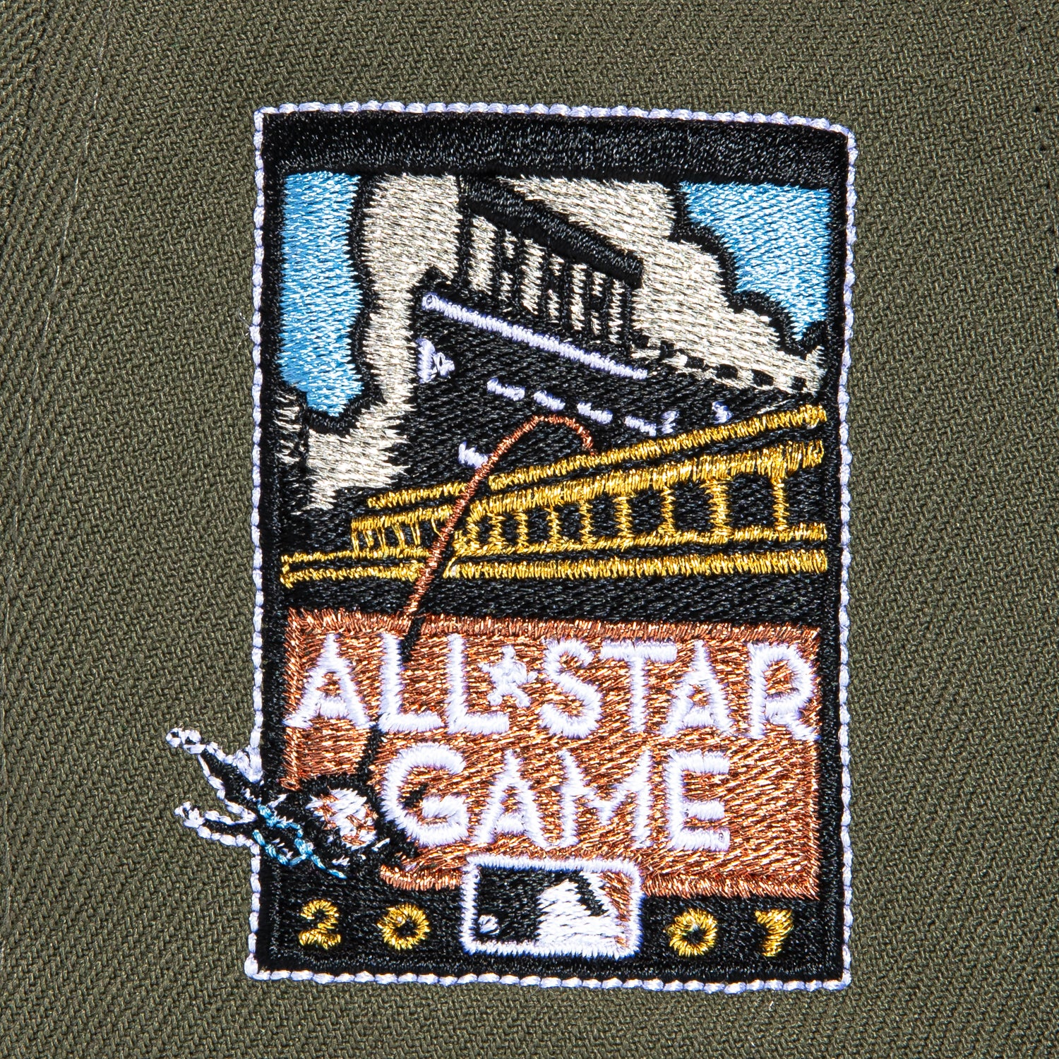 New Era 59Fifty San Francisco Giants 2007 All Star Game Patch Baseball Cap - Olive Green Adjustable Snapback Hat for Men & Women - Perfect for Baseball Games, Sports Events & Streetwear Fashion