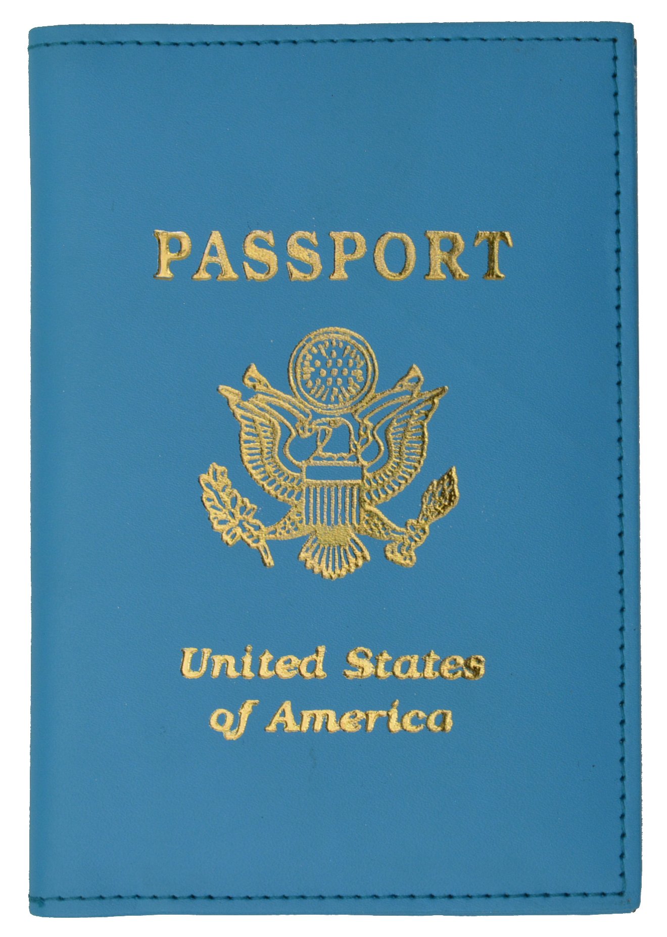 Premium Travel Passport Organizer Holder - RFID Blocking Credit Card Protector & Wallet (Baby Blue) | Perfect for International Flights, Business Trips & Family Vacations