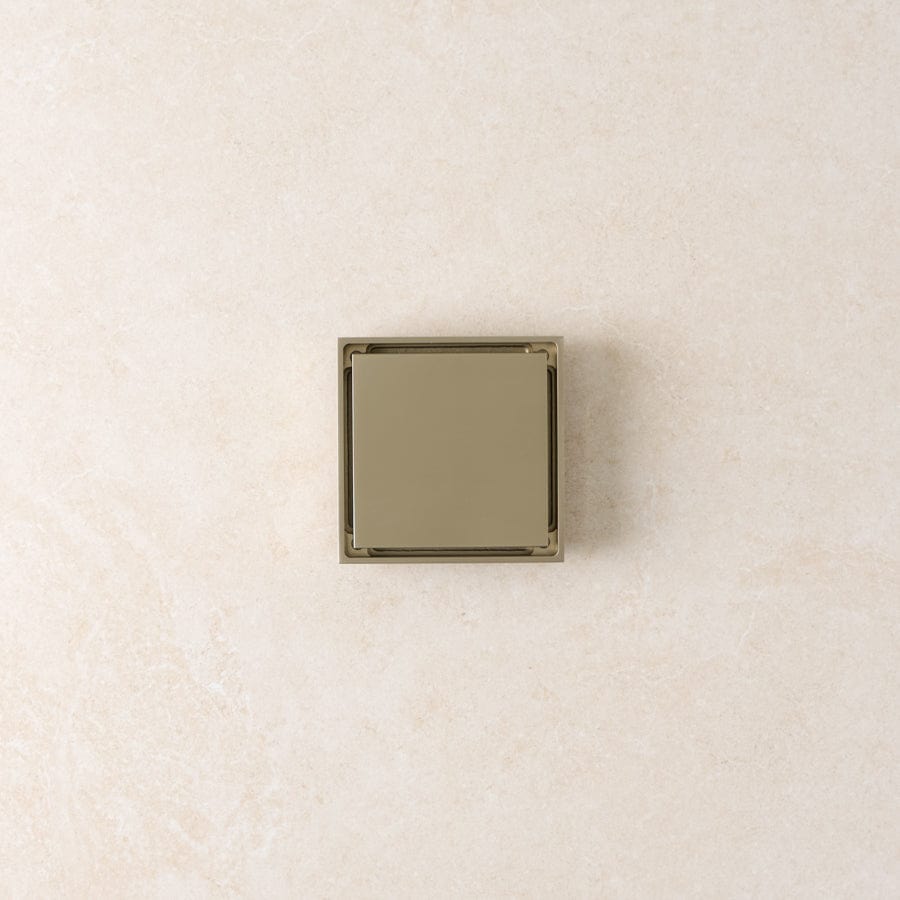 Brushed Nickel Tile Insert Floor Waste Drain - Bathroom & Shower Floor Drain Cover for Home & Commercial Use