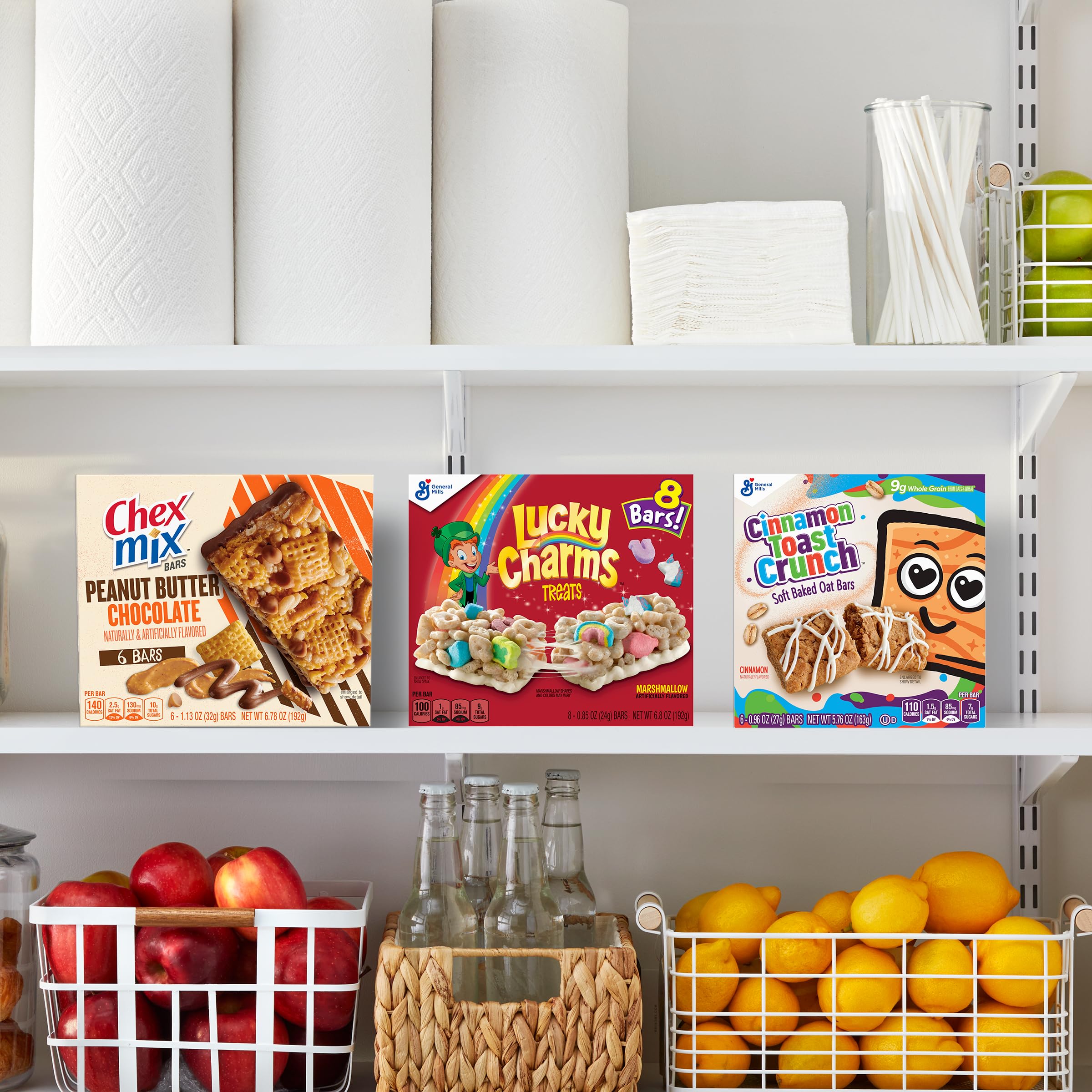 Cinnamon Toast Crunch Cereal Bars - 8 Pack Snacks for Breakfast & On-the-Go