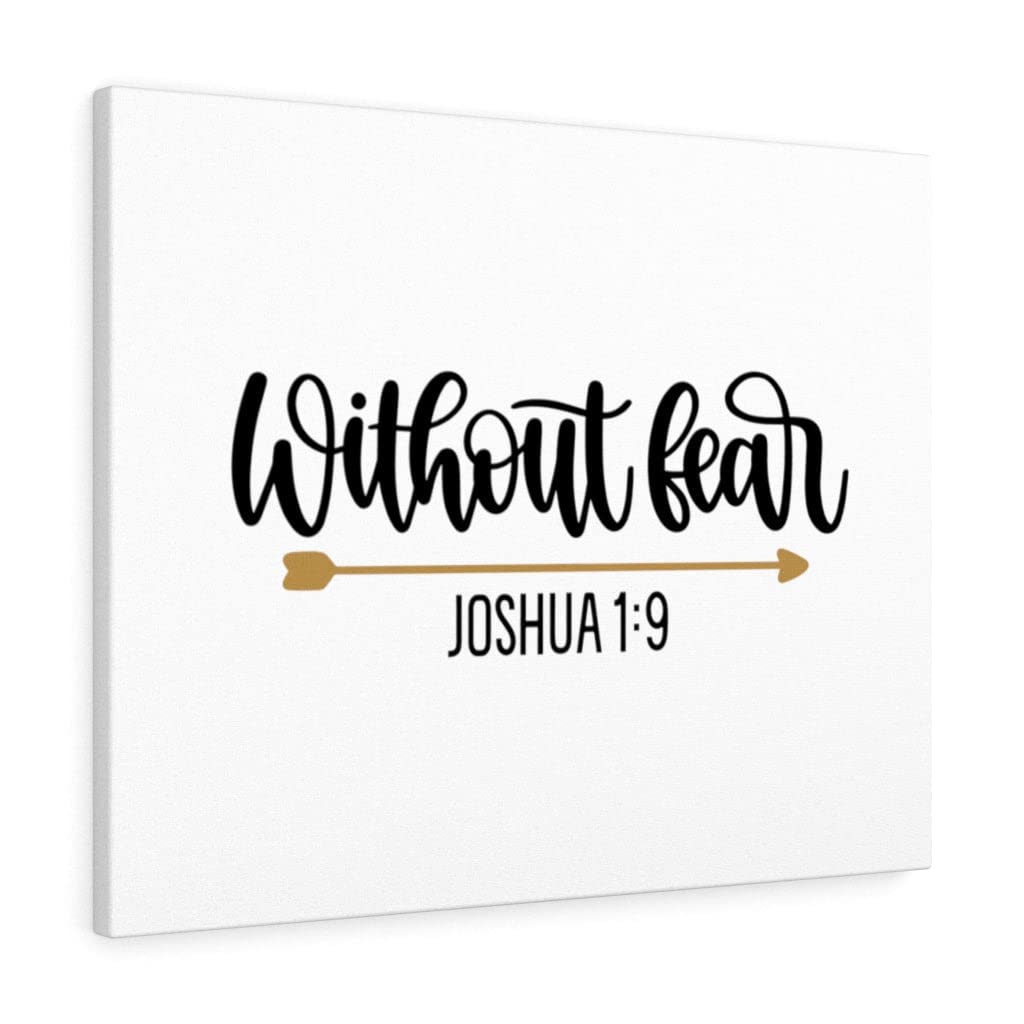 Joshua 1:9 Christian Wall Art - Inspirational Bible Verse Print for Home Decor, Ready to Hang Scripture Wall Art - Perfect for Living Room, Bedroom & Church Gift