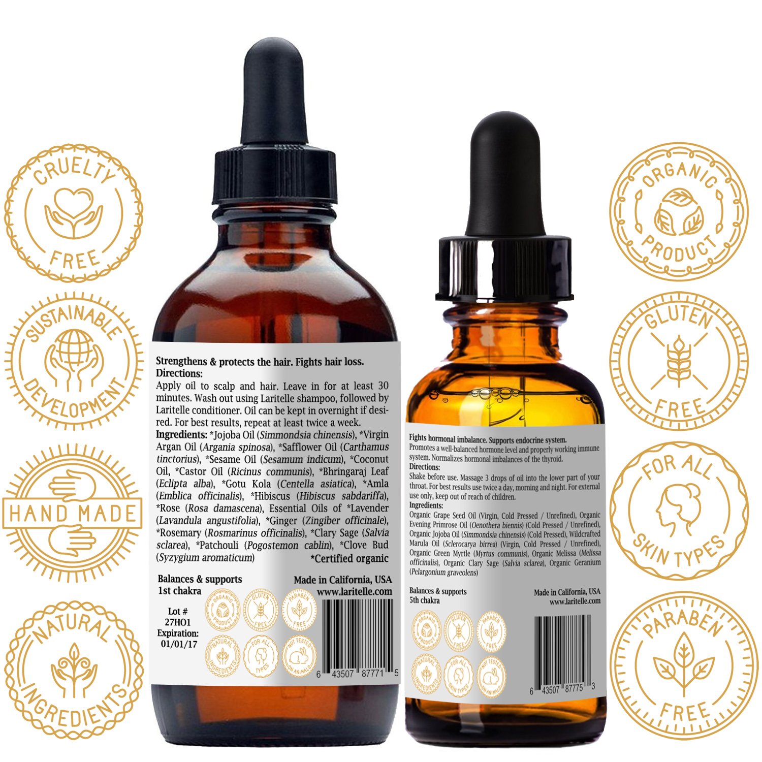 Organic Hair Growth Complex for Women & Men - Natural Hair Loss Treatment with Biotin & Keratin | Promotes New Hair Growth, Nourishes Hair Follicles | GMO-Free, Vegan Formula | Perfect for Thinning Hair & Scalp Care