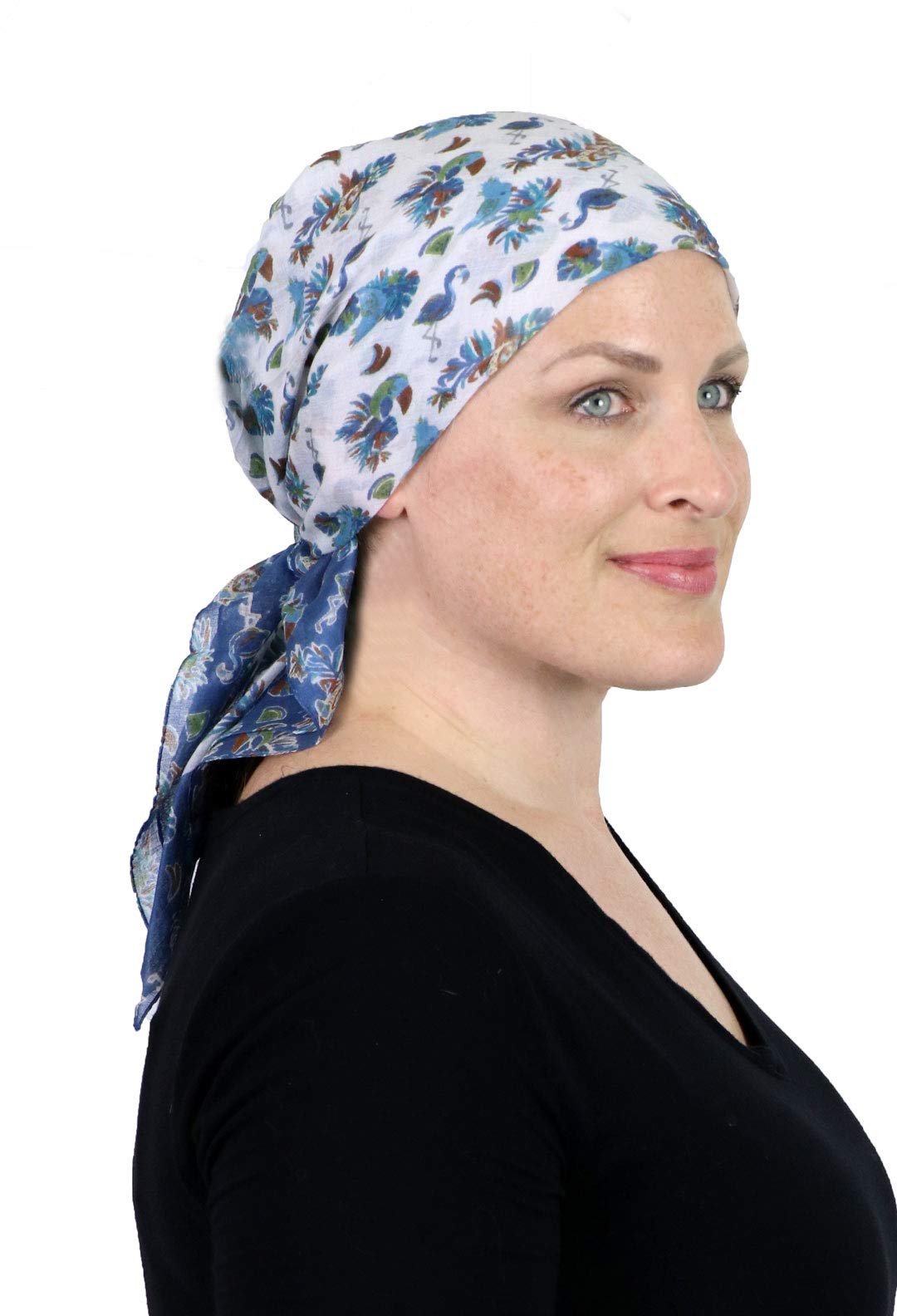 Women's 100% Cotton Lightweight Summer Head Scarf - Breathable Chemo Headwear & Cancer Head Coverings (31