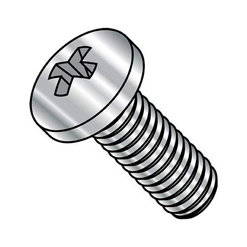 6-32 x 1-1/4 Inch Phillips Pan Head Machine Screws - Fully Threaded 18-8 Stainless Steel (Pack of 4,000) - BC-0620MPP188 by Shorpioen - Ideal for Electronics, Automotive & Industrial Assembly