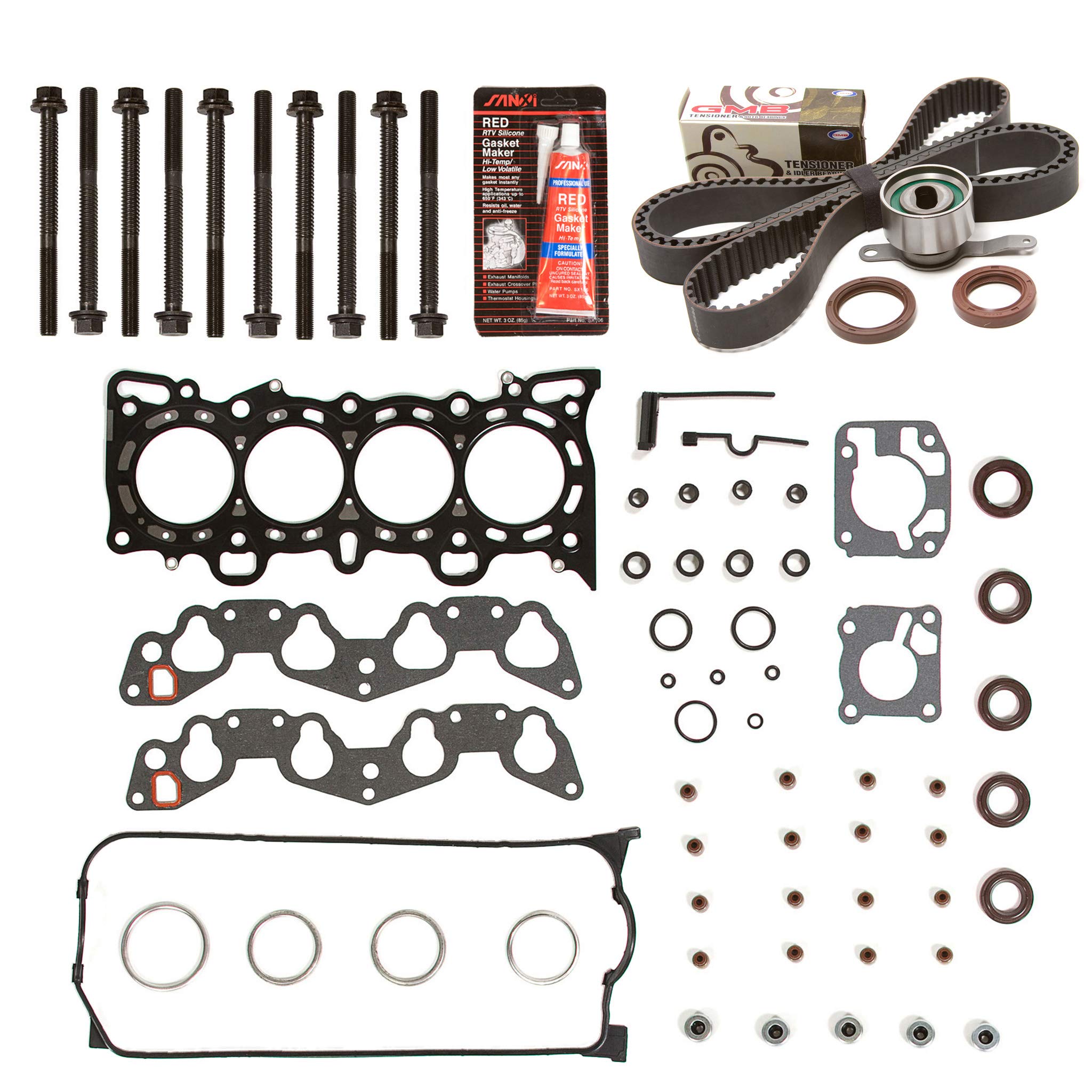 Honda Civic VTEC 1.6 D16Z6 Head Gasket Set & Timing Belt Kit - Compatible with 1992-1995 Models | Complete Engine Repair Solution for DIY Mechanics & Auto Shops
