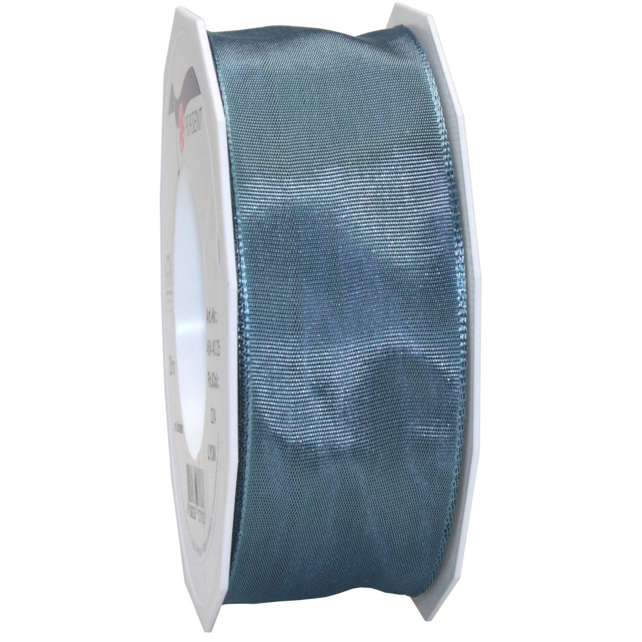 LYON Wired Taffeta Ribbon - 1.6 Inch (40mm) x 27 Yards (25m) Steel Blue - Perfect for Gift Wrapping, Wedding Decorations, DIY Crafts and Hair Bows
